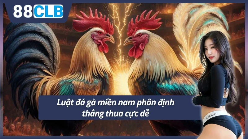 Xác định được thắng thua nhanh trong luật đá gà miền nam