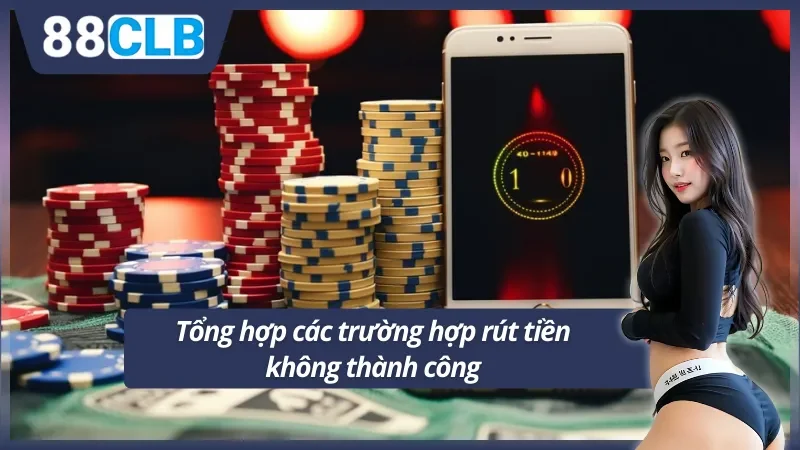 Tổng hợp trường hợp rút tiền 88CLB không thành công